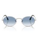 Ray Ban Sunglasses Rb3547 003/3 F Oval Silver/Blue Gradient Unisex