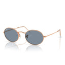 Ray Ban Sunglasses Rb3547 9202 S2 Oval Gold/Blue Gradient Unisex Polarized