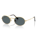 Ray Ban Sunglasses Rb3547 N 001/R5 Oval Gold/Blue Unisex