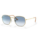 Ray Ban Sunglasses Rb3548 001/3 F Hexagonal Gold/Blue Unisex