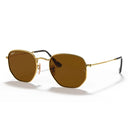 Ray Ban Sunglasses Rb3548 N 001/57 Hexagonal Gold/Brown Unisex Polarized