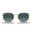 Ray Ban Sunglasses Rb3548 N 91233 M Hexagonal Gold/Blue Gradient Unisex