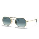 Ray Ban Sunglasses Rb3556 N 91233 M Octagonal Gold Arista/Blue Gradient Unisex