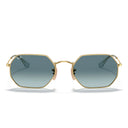 Ray Ban Sunglasses Rb3556 N 91233 M Octagonal Gold Arista/Blue Gradient Unisex