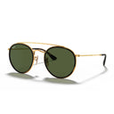 Ray Ban Sunglasses Rb3647 N 001 Round Double Bridge Gold Arista/Green G 15 Unisex