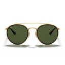 Ray Ban Sunglasses Rb3647 N 001 Round Double Bridge Gold Arista/Green G 15 Unisex