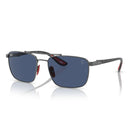 Ray Ban Sunglasses Rb3715 M F08580 Scuderia Ferrari Silver/Dark Blue Unisex