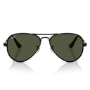 Ray Ban Sunglasses Rb3925 002/31 Aviator Max Black/Green Unisex