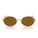 Ray Ban Sunglasses Rb3929 001/83 X Asap Rocky Gold Arista/Dark Brown Unisex Polarized
