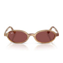 Ray Ban Sunglasses Rb4472 685675 Brown Cream/Dark Violet Unisex