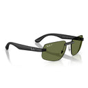 Ray Ban Solglasögon Rb4475 Ch 601 S/2 Sand Svart/Grön Unisex Polarized