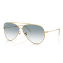 Ray Ban Sunglasses Rbr0101 S 001/79 Aviator Reverse Gold Arista/Blue Gradient Transparent Unisex