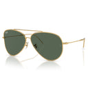Ray Ban Sunglasses Rbr0101 S 001/Vr Aviator Reverse Gold/Green Unisex
