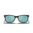 Ray Ban Sunglasses Rj9052 S 100 S55 Wayfarer Kids Black/Blue Mirrored Children