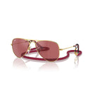 Ray Ban Sunglasses Rj9506 S 223/B5 Junior Aviator Gold/Red Children