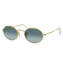 Ray Ban Sunglasses Rb3547 001/3 M Oval Gold/Blue Gradient Unisex