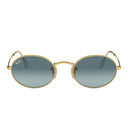 Ray Ban Sunglasses Rb3547 001/3 M Oval Gold/Blue Gradient Unisex