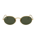 Ray Ban Sunglasses Rb3547 001/31 Oval Gold/Green G 15 Unisex