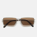 Retro Super Future Sunglasses Chopper Brown Marble Bm5 Silver/Brown Gradient Unisex