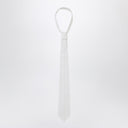 1989 Studio White Striped Tie