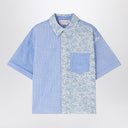 Camicia Bonpoint Elyas Patchwork azzurra