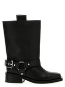 Ganni 'Black Mid Shaft Biker' Stiefel