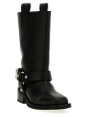 Ganni 'Black Mid Shaft Biker' Stiefel