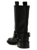 Ganni 'Black Mid Shaft Biker' Stiefel