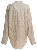 Balenciaga oversized overhemd met logo