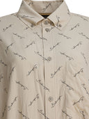 Balenciaga oversized overhemd met logo