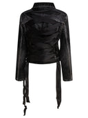Balenciaga Denim Jacket With Laces