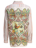 Etro Gestreept Shirt Met Print Op De Achterkant