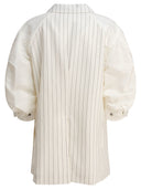 Sacai Balzer Double Breasted Wool And Silk