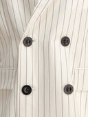 Sacai Balzer Double Breasted Wool And Silk
