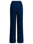 Valentino Wide Leg Jeans With Pleats