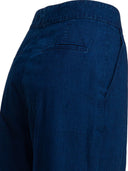 Valentino Wide Leg Jeans With Pleats