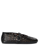 Alaïa Perforated Mary Jane Ballet Flats