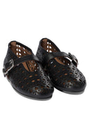Alaïa Perforated Mary Jane Ballet Flats