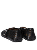 Alaïa Perforated Mary Jane Ballet Flats