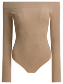 Body Alaïa con hombros descubiertos