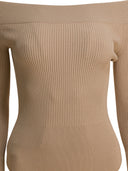 Body Alaïa con hombros descubiertos