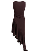 Abito midi asimmetrico Alaïa