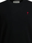 Ami Paris Crew Neck Sweater With Logo