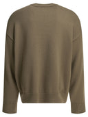 Ami Paris Wool Blend Crew Neck Sweater