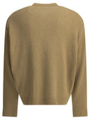 A.Presse Crew Neck Sweater With Buttons