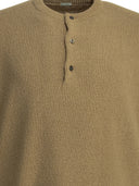 A.Presse Crew Neck Sweater With Buttons