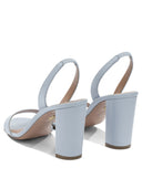 Aquazzura "So Nude Block 85mm" Heeled Sandals