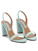 Aquazzura "So Nude Block 85mm" Heeled Sandals