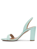 Aquazzura "So Nude Block 85mm" Heeled Sandals