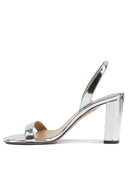 Aquazzura "So Nude Block 85mm" Heeled Sandals